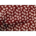 thumbnail image 4 of oneOone Tissu Popeline de Coton Rouge Foncé Matériel de Robe Artistique Tissu Imprimé au Mètre 56 Pouces de Large, 4 of 4