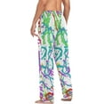 thumbnail image 6 of FREEAMG Men's Pajama Pants with Pockets Sleepwear Lounge Pants Stretch Casual Watercolor Sprash Abstract, 6 of 7