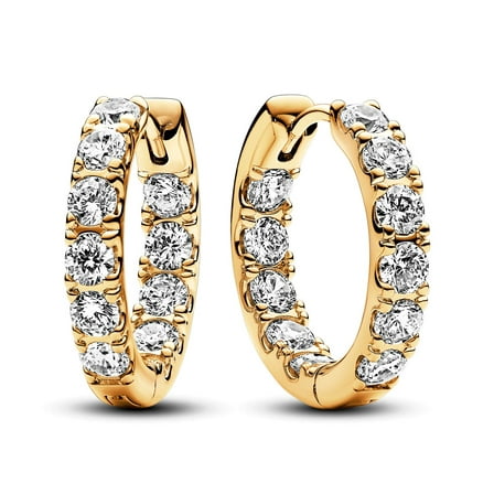 PANDORA Sparkling Row Eternity Hoop Earrings