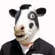 thumbnail image 4 of Novedad Fiesta de Disfraces Máscara de Cabeza de Vaca de látex, Máscara de Animal Cabeza de Vaca Fiesta de Disfraces Divertida (Color: Negro, Talla : Cabeza 65CM), 4 of 5