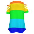 thumbnail image 4 of Pride New Fashion Zip Off Shoulder Top Short-Sleeve Women Shirt Pride Color Items, 4 of 5