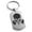 Silver, variant on Stainless Steel Biohazard Skull Gas Mask Engraved Dog Tag Keychain Keyring