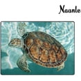 thumbnail image 3 of FREEAM Ocean Sea Turtle Non Slip Area Rug for Living Dinning Room Bedroom Kitchen, 3' x 5'(39 x 60 Inch), Topical Animal Nursery Rug Floor Carpet Yoga Mat, 3 of 6