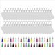 thumbnail image 1 of Juego de 160 llaveros en blanco para sublimación, llaveros en blanco para transferencia térmica, borlas de llavero, MDF, rectangular en blanco, 1 of 5