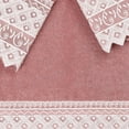 thumbnail image 2 of Linum Home Textiles Traditional/Contemporary 3 Piece Turkish Cotton Aiden White Lace Embellished Bath Towel Set, Rose Pink, 2 of 3