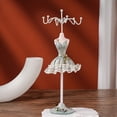thumbnail image 3 of Mannequin Model Dress Jewelry Display Stand, Space Saving Earring Necklace Hanging Jewelry Display Rack, Resin Iron, Versatile Usage, Princess Charm, 3 of 8