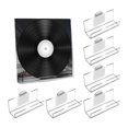 thumbnail image 1 of 6 Pack Vinyl Record Holder Wall Mount No Drill, Self Adhesive Acrylic Record Shelf Display Racks fo, 1 of 5