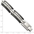 thumbnail image 6 of Primal Steel Stainless Steel Black IP Plated 8.5 in Bracelet, 6 of 7