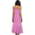 thumbnail image 5 of Summer Dresses for Women Sleeveless V Neck Casual Shift Dress with Pockets Pink L, 5 of 6