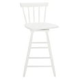 thumbnail image 5 of SAFAVIEH Tage Modern Style Swivel Counter Stool, White (17.3 in. W x 17.1 in. D x 37.8 in. H), 5 of 11