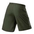 thumbnail image 3 of Delconic Mens Athletic Shorts Running Shorts Quick Dry Workout Shorts 7"/ 9" Lightweight Gym Basketball Shorts Zipper Pockets Army Green L, 3 of 4