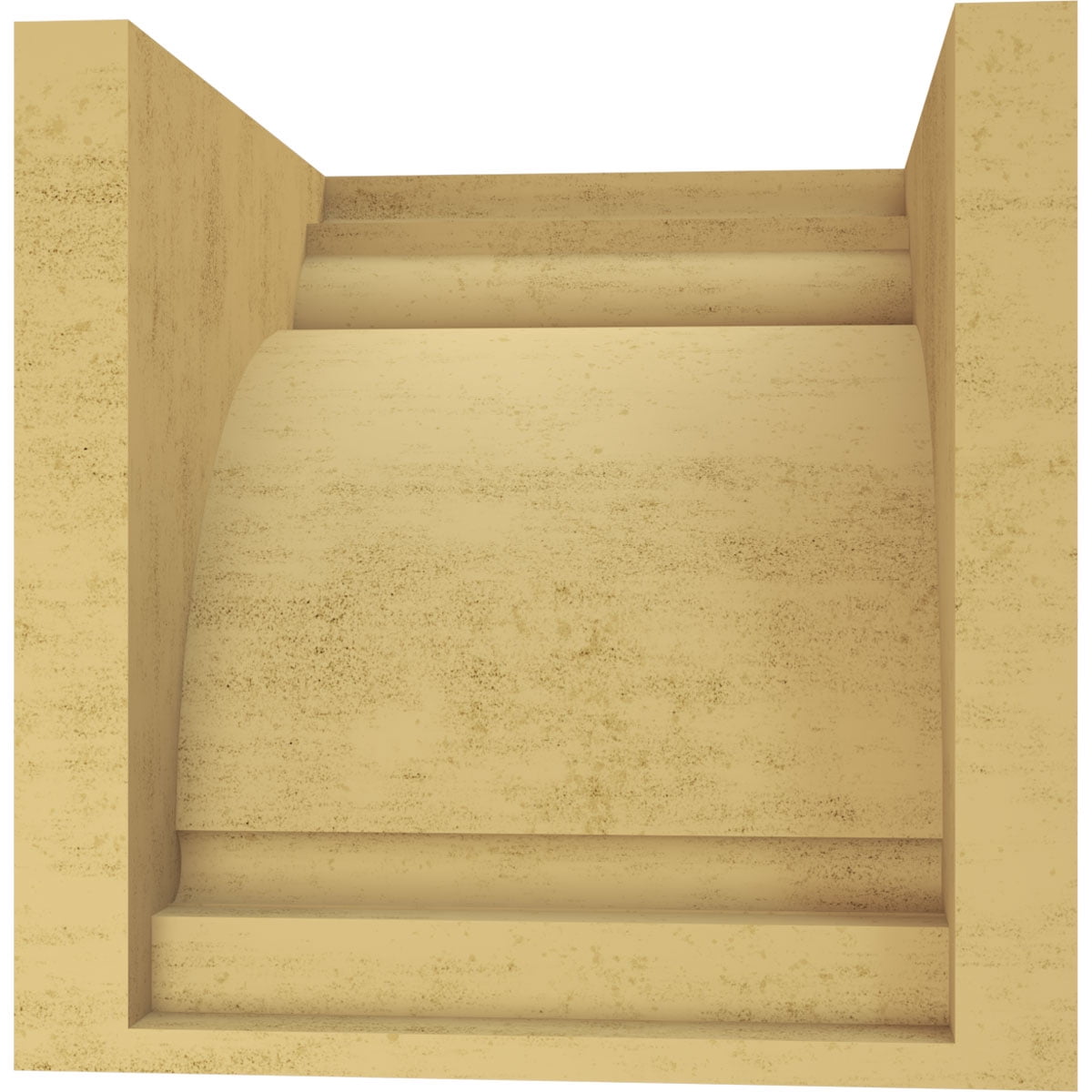 9"W x 9"D x 9"H Wide Hughes Rough Cedar Woodgrain TimberThane Corbel, Primed Tan