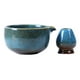 thumbnail image 5 of Cuenco de cerámica para matcha, juego de té matcha japonés, soporte para batidor, ceremonia del té verde con azul, 5 of 9