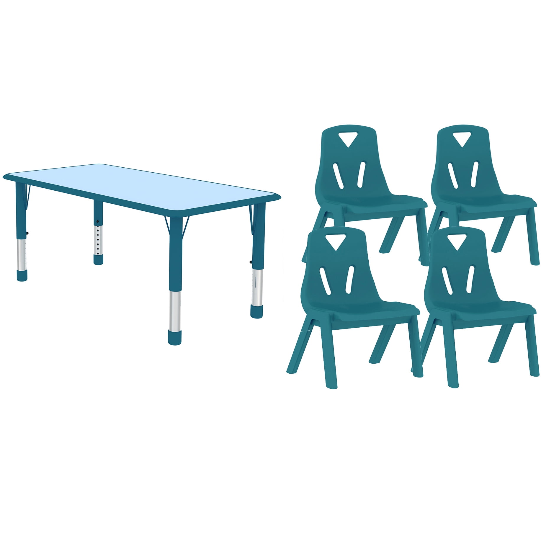 childrens table and chairs with pencil legs