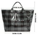 thumbnail image 2 of Bolso de PVC grande para mujer, impermeable y acabado brillante, bolso elegante con letras estampadas, bolsa versátil para la compra y regalo para Navidad y uso diario, 2 of 8