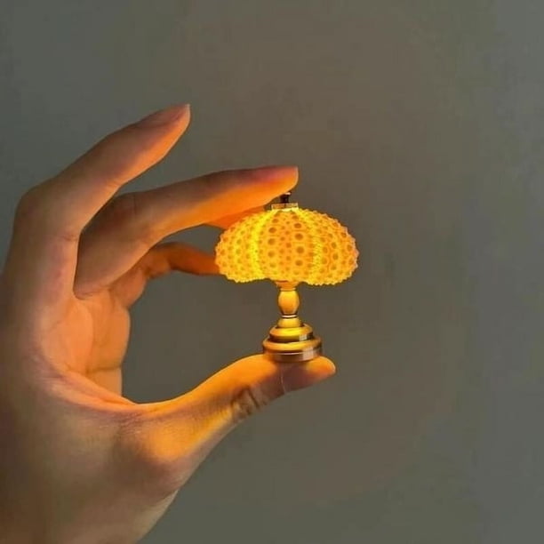 Kit DIY Night Urchin - Lámpara de mesa vintage de metal con cuentas LED para decoración del hogar, adornos de escritorio y proyectos de manualidades DIY
