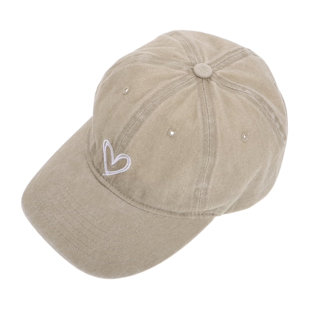 Gorra de béisbol vintage con diseño de corazón lindo Protección solar Sombrero al aire libre Gorras de estilo retro de moda