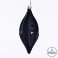 thumbnail image 3 of Vickerman 10" Black Candy Glitter Shuttle Christmas Ornament, Pack of 2, 3 of 3