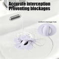 thumbnail image 4 of UNLLLL Flower Sink Stopper, Basin Plug with Hair Catcher, Flexible Rubber Drain Strainer Cover, Seals Tightly for Bathroom Washbasin, for Kitchen Sink (Purple), 4 of 6