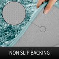 thumbnail image 4 of AIR-Bathroom Rug Mat 24 x 17, Soft and Absorbent Water Non Slip Chenille Bath Rug, Machine Washble Quick Dry Bath Mat, Shower Mat Outside Shower, Bathroom Home Decor Accessories, Greyish Blue, 4 of 4