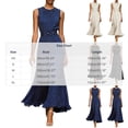 thumbnail image 3 of Levmjia Women's Dress Polka Dot Print Sleeveless Summer Dress Elegant Evening Party Gown with Belt, 3 of 5