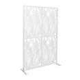 thumbnail image 5 of Tcbosik Metal Privacy Screen, 72"H x 45"W Outdoor Decorative Fence, Freestanding Privacy Panel for Balcony, Garden, Patio, Yard, White, 5 of 6