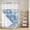 Mist Blue-1, variant on Blue Coastal No Hook Shower Curtain with Snap in Liner, Waterproof Fabric Shower Curtains, Nautical Coral Starfish Shell Turtle Summer Shower Curtain Set Top See Through for Bathroom 36"x72"