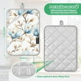 thumbnail image 3 of Beautiful Blue Magnolias Oven Mitts Pot Holders 2 pcs Heat Resistant for Kitchen Baking Grilling, 3 of 7