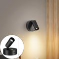 thumbnail image 2 of Rechargeable LED Spotlight Battery Powered Spotlight Wireless Upward Light Indoor Picture Light With Timer Dimmable Wall Mounted Plant Art Light, 2 of 4