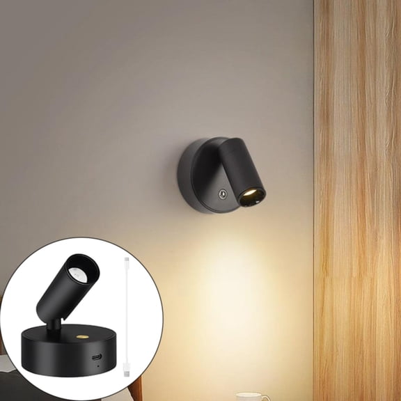 Wireless Spotlights Indoor Rechargeable Picture Lights, 350° Rotate, Battery Powered Ceiling Spotlight, LED Uplighting with Timer&Dimmable, Display Lights for Plant Painting, Artwork, Accent Lighting