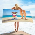 thumbnail image 2 of Fiudx Toalla de Playa con Temática de Perro, Microfibra de Secado Rápido, Diseño Ligero y Absorbente, Ideal para Yoga, Senderismo y Viajes, Ideal Como Regalo de Verano, 75 X 150 Cm., 2 of 7