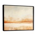 thumbnail image 2 of Designart "Beige Horizon In Minimalist Mountains I" Landscape Mountains Floater Framed Wall Art Living Room, 2 of 5