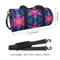 thumbnail image 4 of Fotbe Bright Turtles Pattern Foldable Sports Gym Bag with Wet Dry Pocket, Ultralight Travel Bag, Large Capacity Duffel Bag, Splash Proof Carry on Bag, Overnight Bag, Weekender Bag, 4 of 8