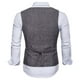 thumbnail image 5 of pstuiky Camiseta sin mangas para hombre, Nueva camiseta sin mangas con cuello tipo blazer y estampado de chaleco cruzado para hombre Chaleco de hombre l, 5 of 7