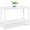 White, variant on Best Choice Products 48in 2-Shelf Indoor Outdoor Wooden Console Table Multifunctional Buffet Bar Storage - Natural