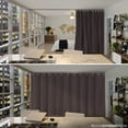 thumbnail image 2 of Room Divider Curtain, 8ft Tall X 10ft Wide (Dark Chocolate), 2 of 6