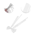 thumbnail image 3 of Unique Bargains 1 Pc Bow Double Ribbon Duckbill Hair Clips for Home White, 3 of 5