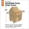 thumbnail image 6 of Classic Accessories Terrazzo Water-Resistant 25.5 Inch Stackable Patio Chair Cover, 6 of 12