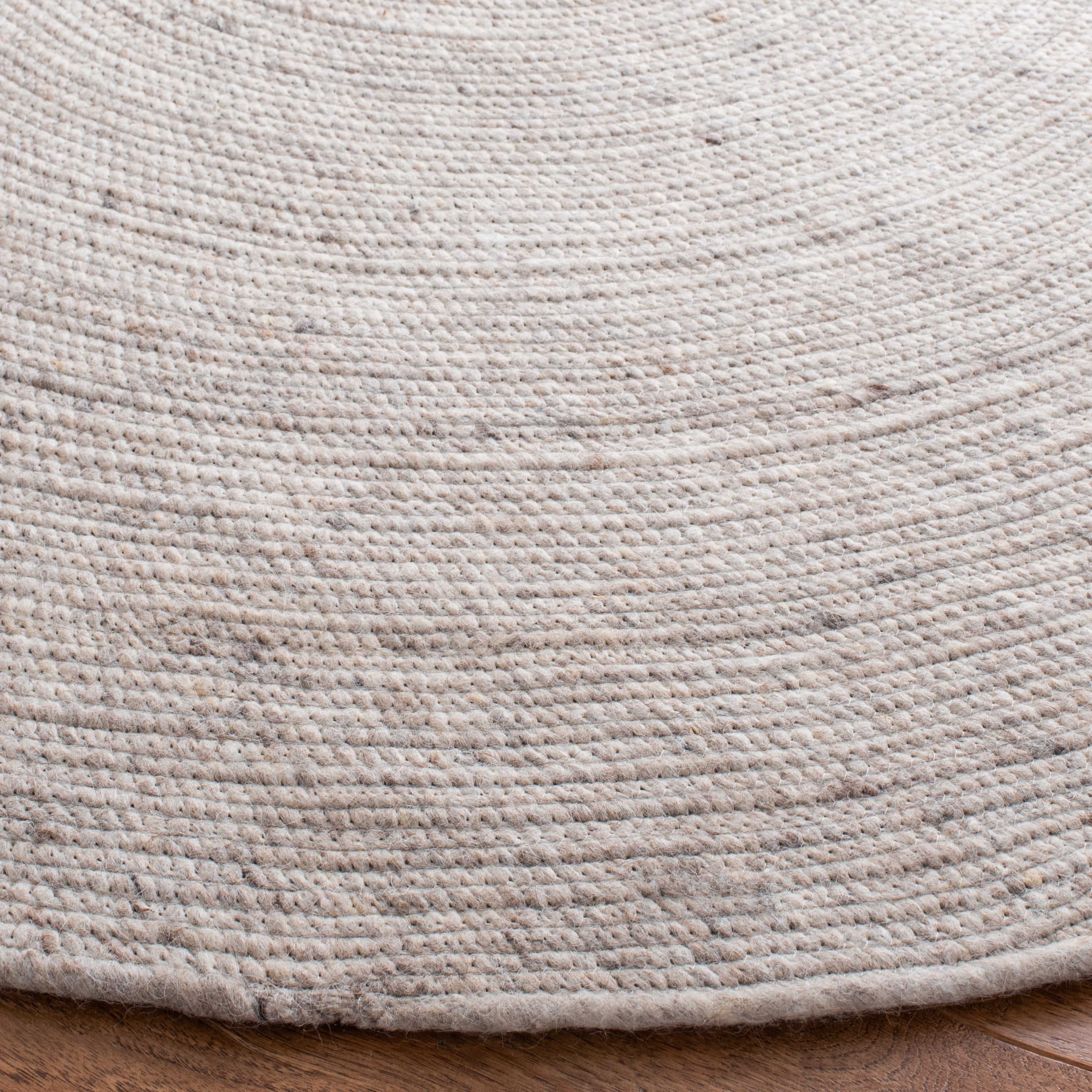SAFAVIEH Braided Ronan Solid Reversible Area Rug, Beige, 4' x 6' Oval