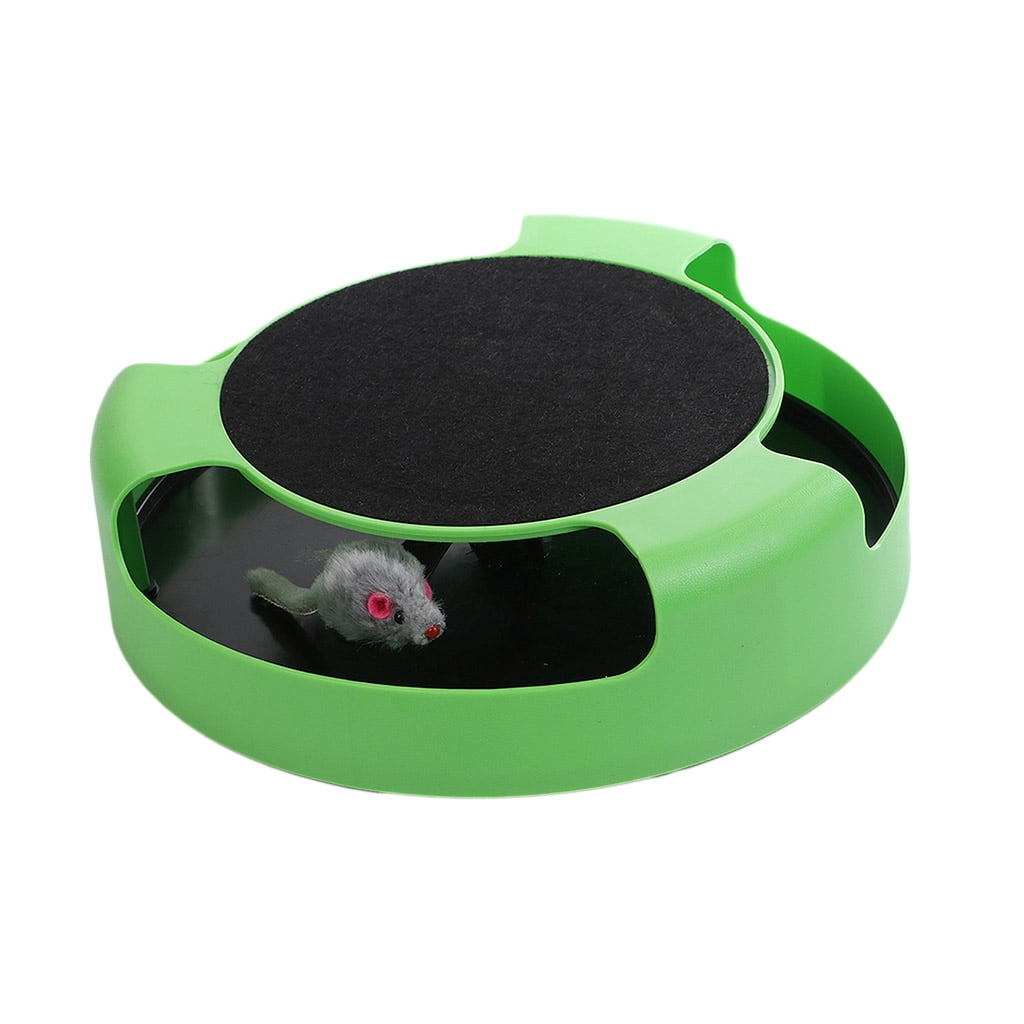 Interactive Cats With Running Mice Scratch Pad, The Mouse, Crawling And Scratching Toy Cat, V