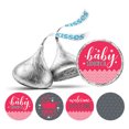 thumbnail image 1 of Darling Souvenir Candy 190 Pcs Baby Shower Theme Stickers DIY Chocolate Labels-Pink & Gray, 1 of 2