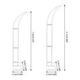 thumbnail image 2 of 2 PCS Wedding Stands Steel Tube Arch Backdrop Stand for Ceremony and Party Floor Standing Mount, 2 of 17