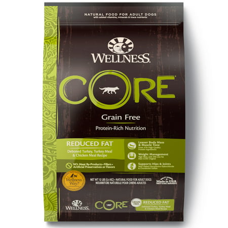 Wellness Core Grain-Free Reduced Fat Formula Dry Dog Food, 12 (Best Low Fat Dog Food For Pancreatitis)