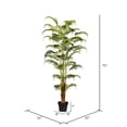 thumbnail image 3 of Vickerman 70" Artificial Potted Fern Palm Real Touch Leaves., 3 of 9