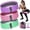 Green - Pink - Purple, variant on Fabric Resistance Bands Set - Booty Bands for & Glutes, 3 Resistance Levels, Non-Slip Workout Bands for Women & Men, Ideal for Yoga, Pilates, Fitness, and Workouts