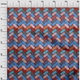 thumbnail image 3 of oneOone Georgette Viscose Brown Fabric Geometric Sewing Craft Projects Fabric Prints By Yard 42 Inch Wide, 3 of 4