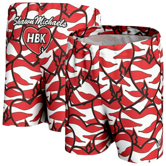Men's ProSphere Red Shawn Michaels WrestleMania 20 Replica Shorts