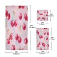 thumbnail image 3 of 3 Piece Bath Towels Set Bath Towel, Hand Towel and Face Towel for Bathroom, Gym, Hotel Watercolor Sparkling Cherries, 3 of 8