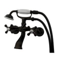 thumbnail image 3 of Elements Of Design ES2651X Double Handle 3-1/2" To 8-1/2" Center Wall Mounted Clawfoot Tub, 3 of 4