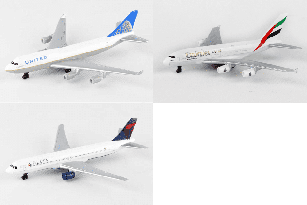 Daron Southwest Jetblue & Spirit airline airplane Die-cast Toy Planes 3 Pack 